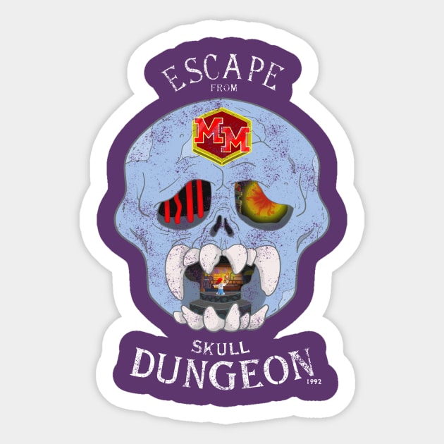 Mighty Max Escape from Skull Dungeon - Faded Sticker by TheGreatJery